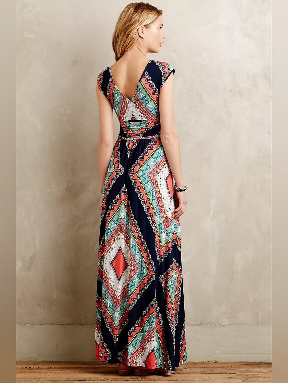 Anthropologie Maeve Maxi Dress/ multicolor size Large